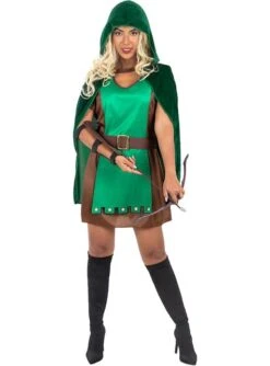 Disfraz De Arquera Robin Para Mujer Talla Grande