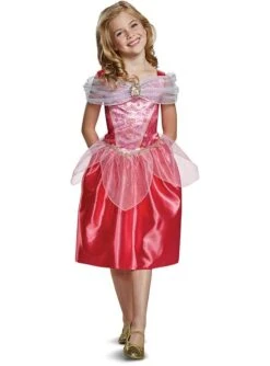 Disfraz De Aurora Para Niña - La Bella Durmiente