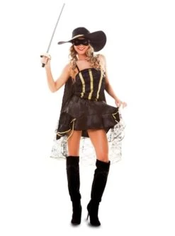 Disfraz De Bandida Enmascarada Para Mujer