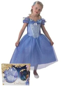Disfraz De Cenicienta Movie Para Niña Con Zapatos
