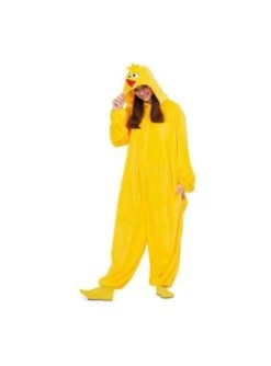 Disfraz De La Gallina Caponata Barrio Sésamo Onesie Para Adulto