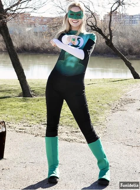 Disfraz De Linterna Verde Para Mujer - Imagen 3