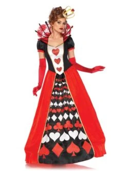 Disfraz De Reina De Corazones Elegante Para Mujer