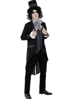 Disfraz De Sombrerero Oscuro Para Hombre Talla Grande