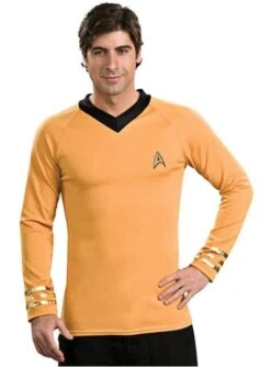 Disfraz De Star Trek Capitán Kirk Clásico Dorado